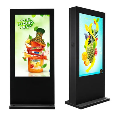 LCD Reklam Dijital İşaret Tahtaları Dışarıda IP65 Toz geçirmez Su geçirmez