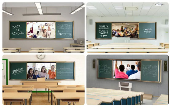 86 Inch Push Pull Digital Chalk Board Eğitim Eğitimi için Akıllı Manyetik