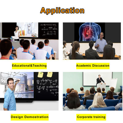 Akıllı Dijital Blackboard Kablosuz 85 Inç Çift Sistem Öğretim Çözümü