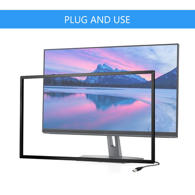 Profesyonel kızılötesi dokunmatik ekran DC 5V Ir dokunmatik panel 8ms yanıt