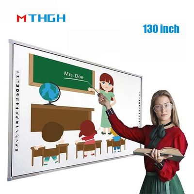 130 Inç Etkileşimli Tahta Ekranı Çoklu Dokunma Akıllı Kızılötesi Dokunma