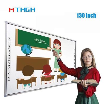 150 inç interaktif beyaz tahta 40 Nokta Akıllı Kızılötesi Dokunmatik Öğretim Taşı