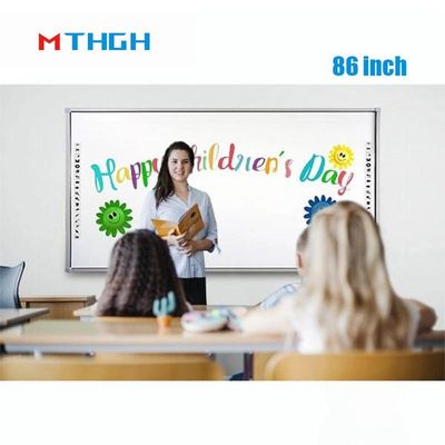 86 Inç 32 Noktalı Kızılötesi Sınıf Akıllı Etkileşimli Tahta Okul Öğretimi İçin