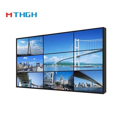 55 Inch Parlaklık 500cd/m2 LCD Splicing Screen 1200:1 Kontrast oranı 3.5mm dikişler