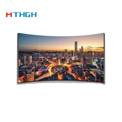 55 Inch Parlaklık 500cd/m2 LCD Splicing Screen 1200:1 Kontrast oranı 3.5mm dikişler