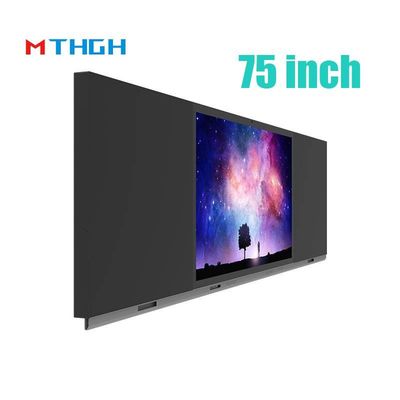 75 Inç Interaktif Dokunmatik Ekran Ekranı Akıllı Blackboard LED Panel 500cd/M2 Okul Eğitimi