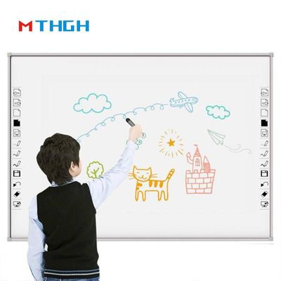 86 Inç Tempered Glass Smart Whiteboard ile WiFi Bluetooth USB Bağlantısı Okul Süpermarketi için