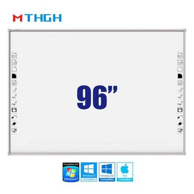 96 Inch Classroom Dijital Whiteboard 10 Nokta Dokunmatik Akıllı Etkileşimli Ekran