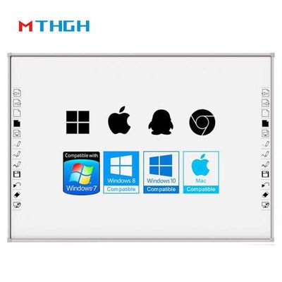 96 Inch Classroom Dijital Whiteboard 10 Nokta Dokunmatik Akıllı Etkileşimli Ekran