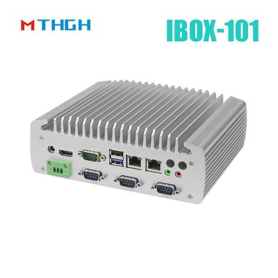 IBOX-101 Plus Endüstriyel Mini PC HDMI ile Mini PCIe/MSATA Destek Windows/Liunx