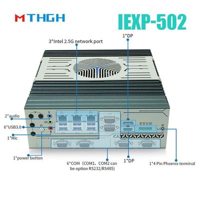 IEXP-502 Endüstriyel Mini PC Mini PCIe Genişleme Slot Windows/Linux işletim sistemi ile
