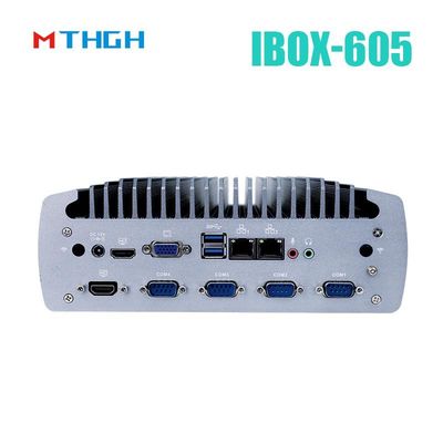 Intel Core I5-8500T Alüminyum Şasi Mini PC,Fanless Endüstriyel PC IBOX-605