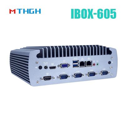 Intel Core I5-8500T Alüminyum Şasi Mini PC,Fanless Endüstriyel PC IBOX-605