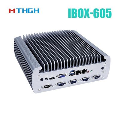 Intel Core I5-8500T Alüminyum Şasi Mini PC,Fanless Endüstriyel PC IBOX-605