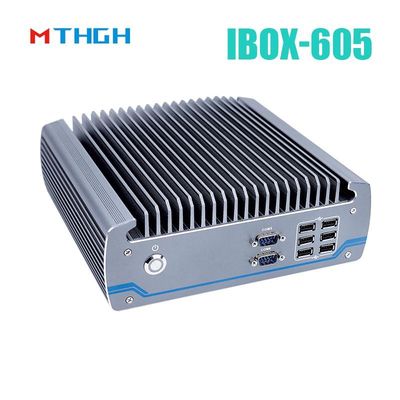 Intel Core I5-8500T Alüminyum Şasi Mini PC,Fanless Endüstriyel PC IBOX-605