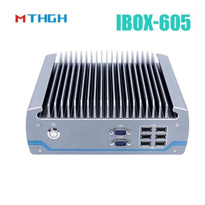 Intel Core I5-8500T Alüminyum Şasi Mini PC,Fanless Endüstriyel PC IBOX-605