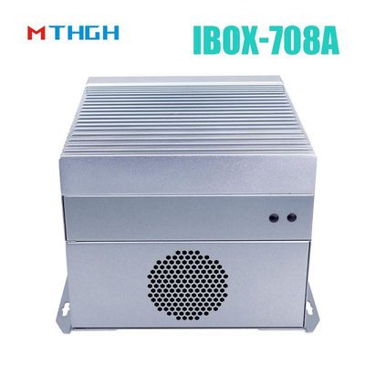 I3 6100T Dört çekirdekli Fansiz Endüstriyel Mini Bilgisayar 12V DC Güç kaynağı ve 64G SSD ile