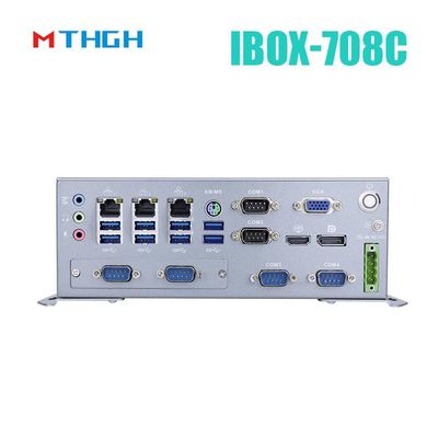 IBOX-708C Fanless Endüstriyel Mini PC 8GB DDR4 Quad Core I7 6700T ile