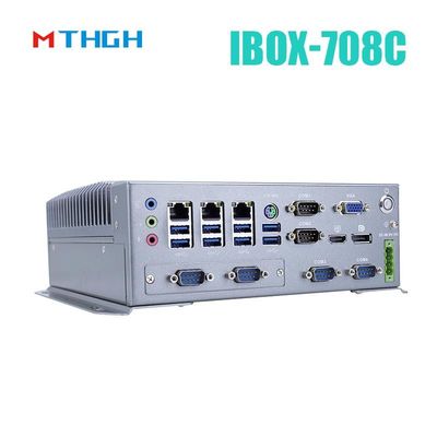 IBOX-708C Fanless Endüstriyel Mini PC 8GB DDR4 Quad Core I7 6700T ile