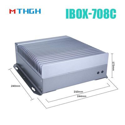 IBOX-708C Fanless Endüstriyel Mini PC 8GB DDR4 Quad Core I7 6700T ile