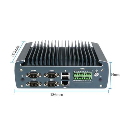 IBOX-1226 J6412 Endüstriyel Fansiz Mini Bilgisayar 32GB RAM ve 12V DC Girişi