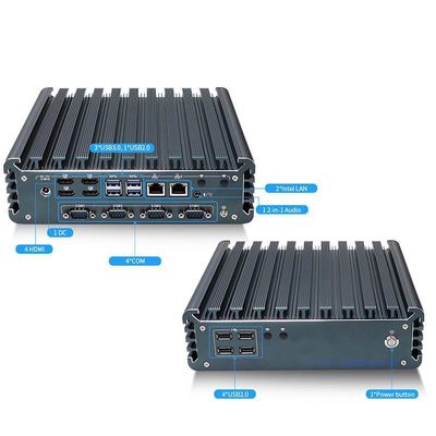IBOX-3226 Dört çekirdek yenileme fansız Endüstriyel Mini PC CE CCC FCC Sınıf A RoHS 2.64KG