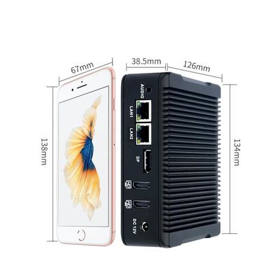 Nano-N5 Plus Endüstriyel Mini PC Quad Core J3710 1XMSATA 2.5 HDD 2XUSB3.0