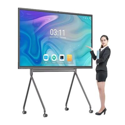 110 inç Konferans Sınıfı Hepsi Birde Dokunmatik Ekran Tahta 350cd/M2 Parlaklık