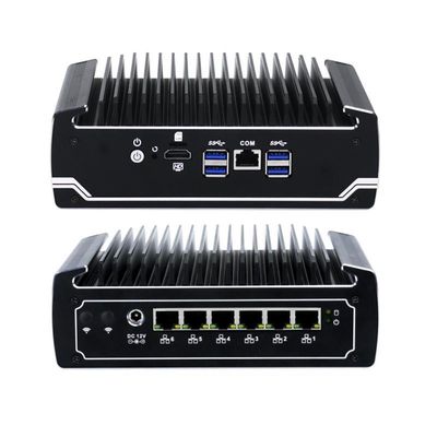 IBOX-501 N18 Fanless Endüstriyel Mini PC Quad Core 32 GB MSATA ile depolama
