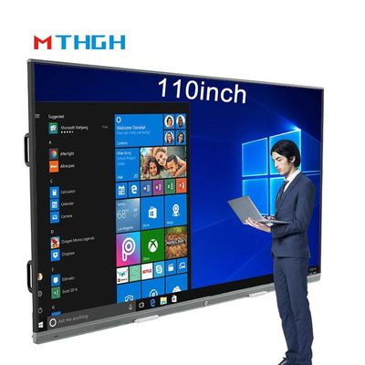 110 Inç Interactive Touch WhiteBoard 350cd/M2 Parlaklık Kaydırma Tüm İçinde Bir Makine