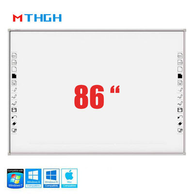 86 Inç Interaktif Whiteboard Akıllı Dijital Whiteboard 10 Noktalık Dokunma