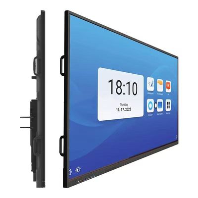 4K 75 Inç 20 Noktalı Kızılötesi Dokunmatik Interaktif Tahta Okul Sınıf Öğretimi İçin