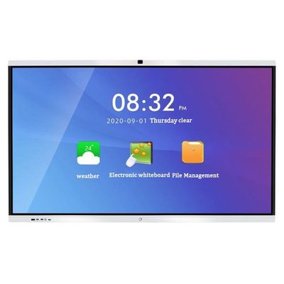 86 inç 20 Noktalı Dijital Akıllı Etkileşimli Tahta Tableti Kızılötesi Android 11.0