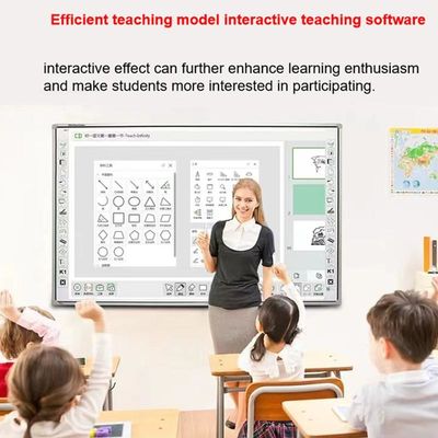 83 Inch Interactive Whiteboard with Optional I3/i5/i7/i9 CPU 10 Point 60 Million Touches 3840*2160 Çözünürlük