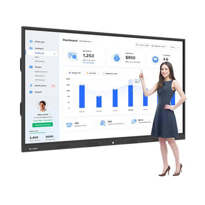 55" HD Dokunmatik Ekran Demo Board 16 9 Görünüm oranı Dahili Kamera 48MP Seçeneği