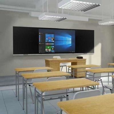 Akıllı Dijital Tahta 65 Inç Akıllı Kara Tahta 4K Düz Yazım Paneli ve I3/I5/I7/I9 İşlemcisi