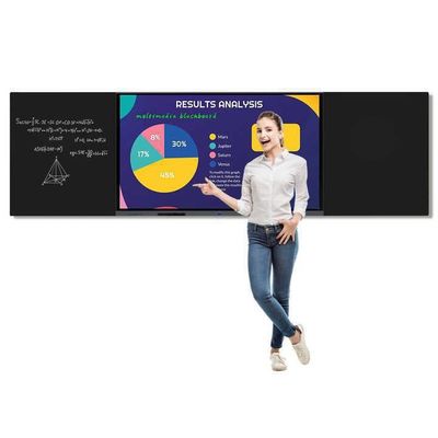 86 inç 180-260V AC Giriş Voltajı 64GB depolama ve 4GB RAM ile Akıllı Dijital Blackboard