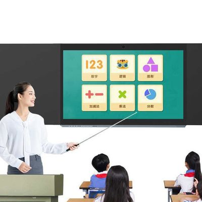 Interaktif Öğrenme Ortamı için 86 Inç Akıllı Dijital Blackboard 16 9 Görünüm oranı ve Uzunluğu ≥4450mm