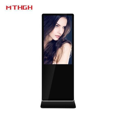 49 inç 1080 P çözünürlüklü zemin duru dijital işaretleme 8GB depolama ve Wi-Fi / Bluetooth / USB bağlantısı ile