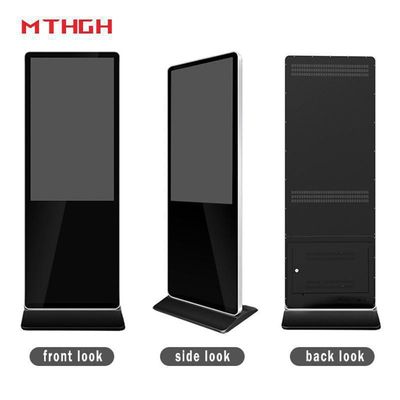 49 inç 1080 P çözünürlüklü zemin duru dijital işaretleme 8GB depolama ve Wi-Fi / Bluetooth / USB bağlantısı ile