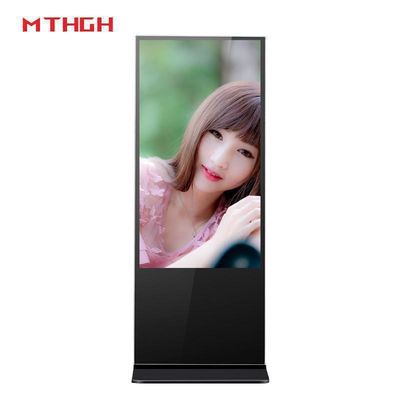 49 inç 1080 P çözünürlüklü zemin duru dijital işaretleme 8GB depolama ve Wi-Fi / Bluetooth / USB bağlantısı ile