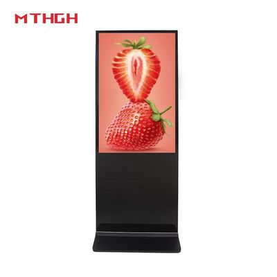 49 inç 1080 P çözünürlüklü zemin duru dijital işaretleme 8GB depolama ve Wi-Fi / Bluetooth / USB bağlantısı ile