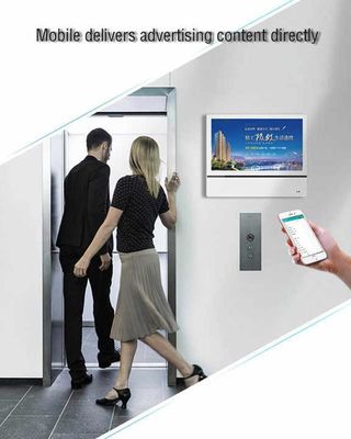 İç mekan asansör medya duvara monte edilmiş kişiselleştirilebilir reklam ekranı için dijital reklam ekranı