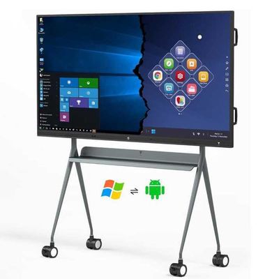 110 Inch Interactive Touch Screen Display 16 9 Aspect Ratio DP Arayüzü Profesyonel Gösterim Tahtası
