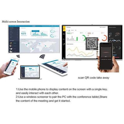 16 9 Aspect Ratio Interactive Touch Screen Demo Board Ve ≥50000 Saat Hizmet Ömrü