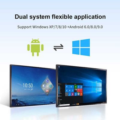 Etkileşimli Whiteboard Dokunmatik Ekran Sunum Tahtası Konferans / Öğretim için HDMI / USB / Bluetooth / Wi-Fi