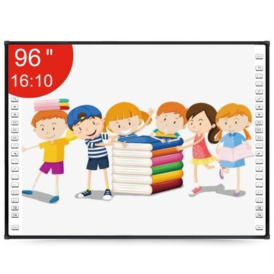 96 inç kızılötesi etkileşimli beyaz tahta sınıflar için on nokta çok dokunmatik
