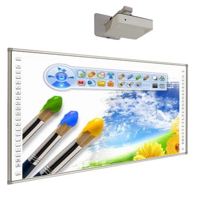 20 Noktalı Dokunma ve İsteğe bağlı I3 / i5 / i7 / i9 CPU ile 150 Inç Akıllı Etkileşimli Whiteboard