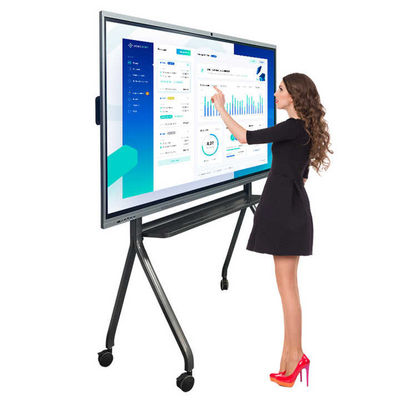 65 Inch Parlaklık 350cd/M2 Yazılımlı Etkileşimli Dokunmatik Ekran Beyaz Tahta Etkileşimli Beyaz Tahta Yazılımlı OPS PC