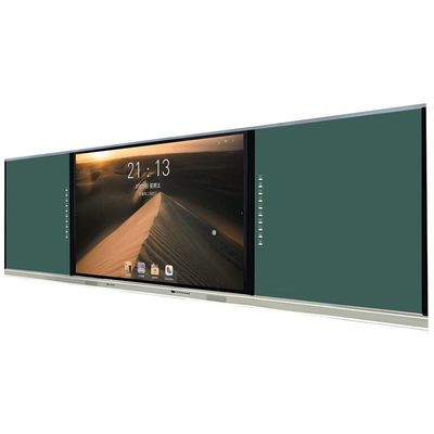 75 Inç Interaktif Akıllı Dijital Blackboard İçeriye Gömülü Ses / Yüz Tanıma / AI Kamera, Android / Windows Sistemi